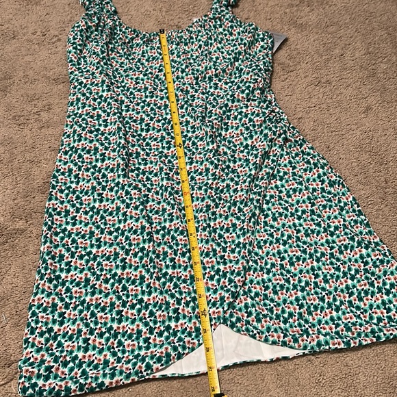 NWT LUSH Green Floral Dress Size L - Picture 8 of 13